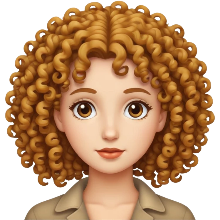 Women with curly hair  emoji