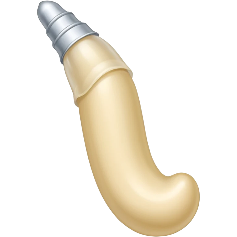 white condom on beige penis shaft, no face emoji