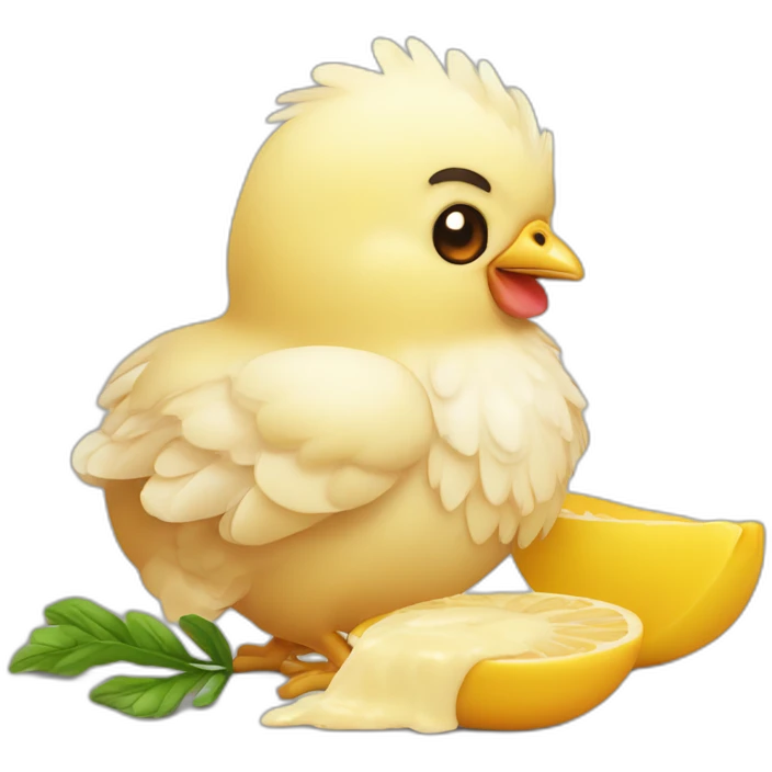 bebe qui mange du poulet emoji