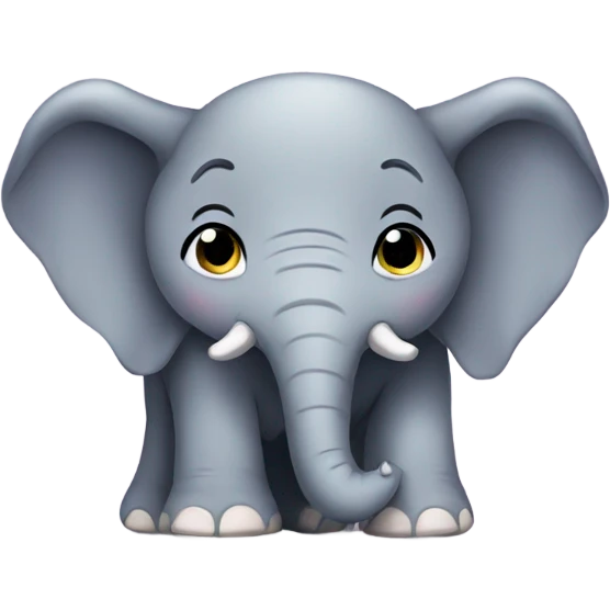elephant cute emoji
