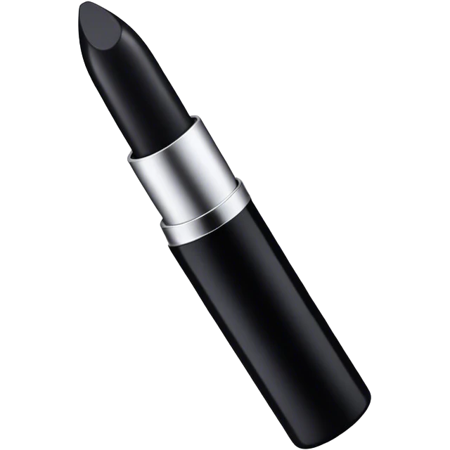 Black lipstick tube emoji
