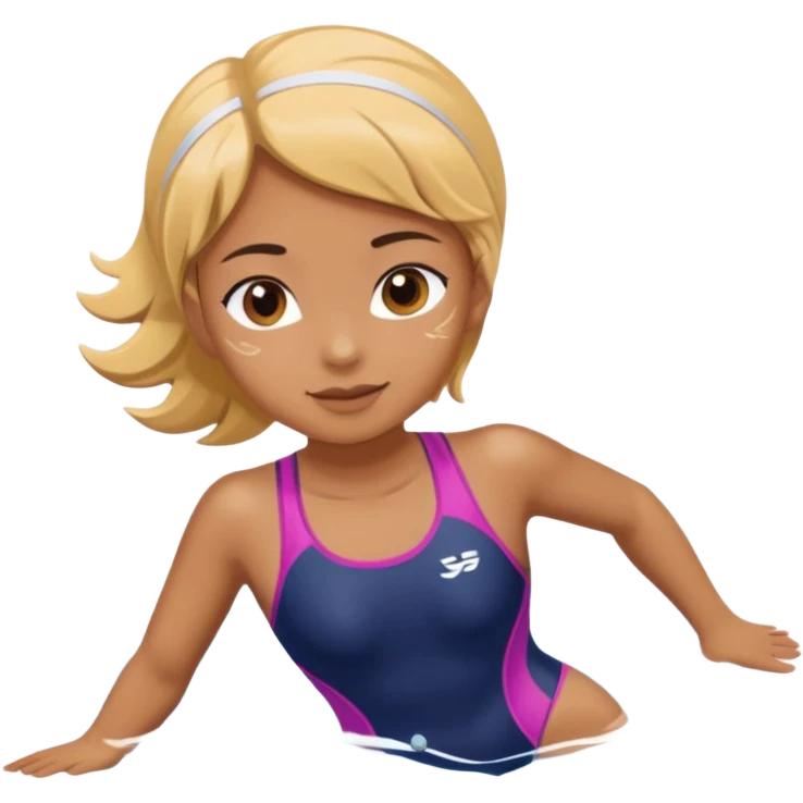 girl swimming athlete emoji