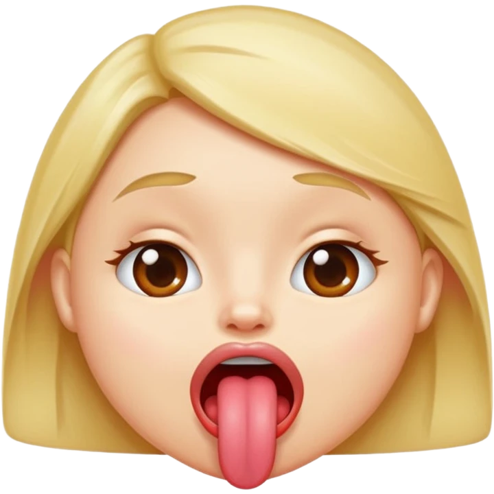 petty character sticking tongue out, playful expression emoji