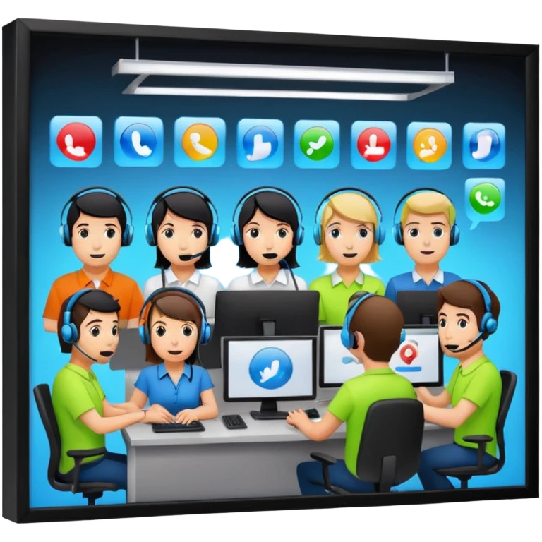 call center emoji
