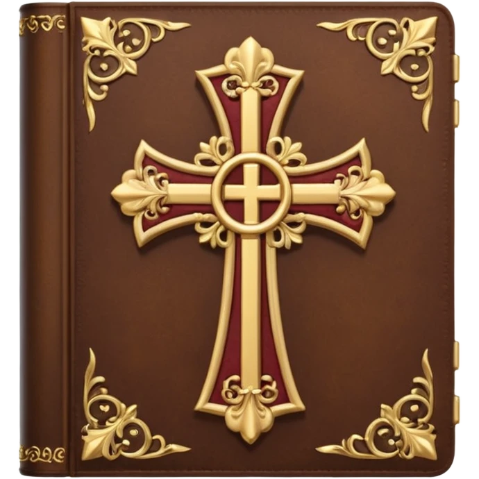 Coquette Cross and Bible emoji
