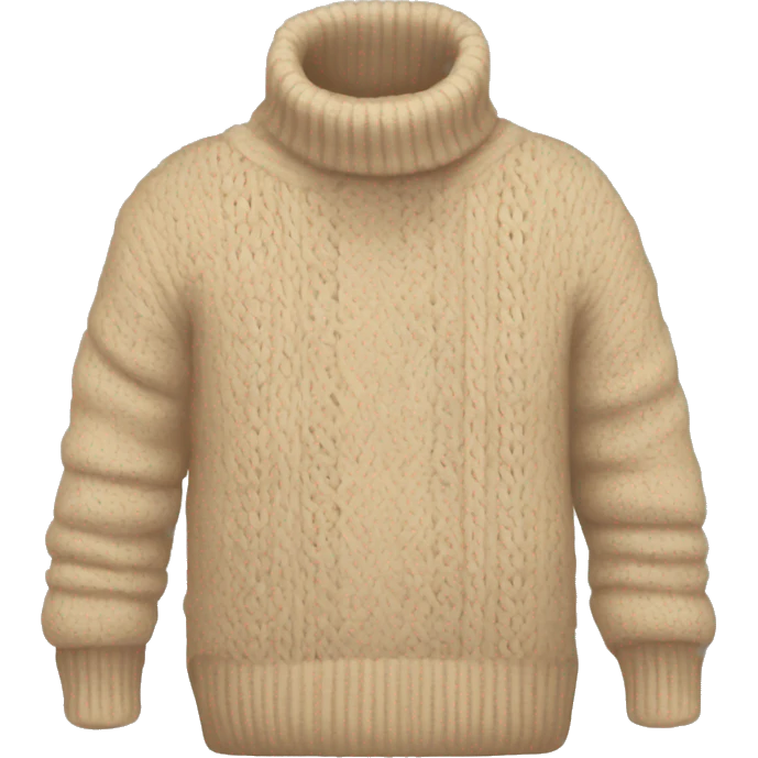 Beige cozy sweater emoji