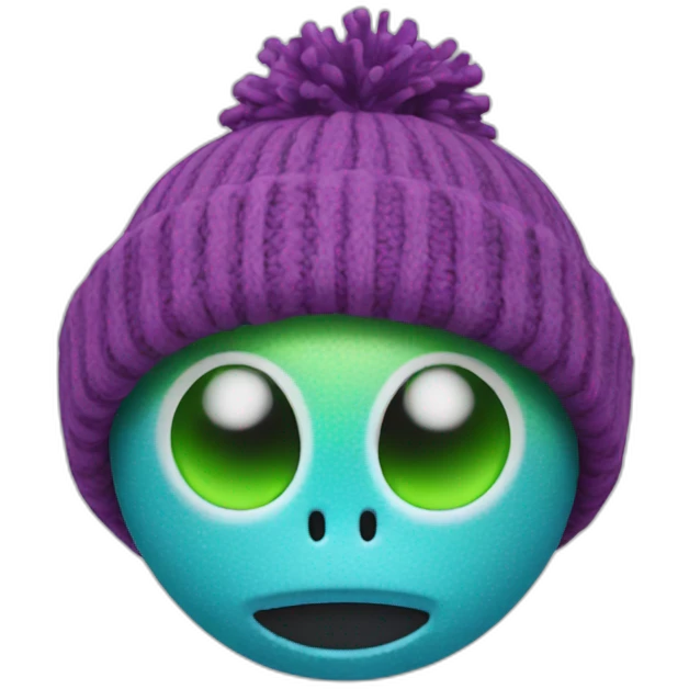 alien bobble hat emoji