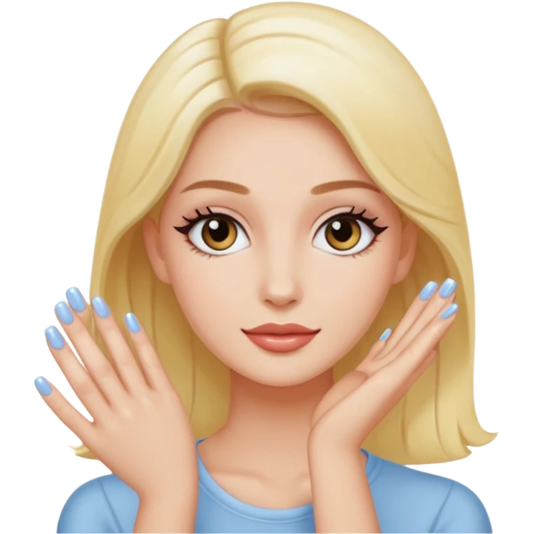 gel polish, y manicure  emoji