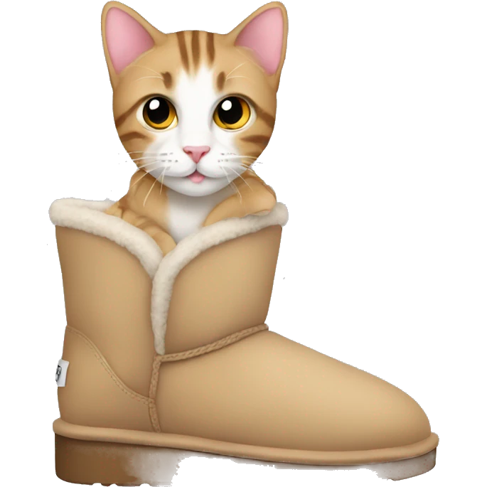 Uggs with cat emoji