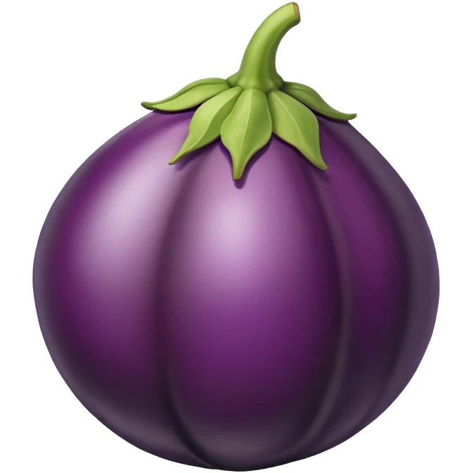 Eine aubergine direkt vor einem pfirsisch emoji