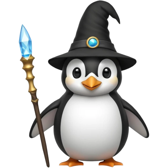 Penguin Wizard emoji