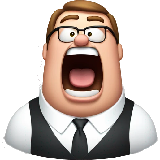 peter griffin screaming emoji