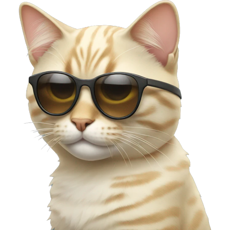 Cat with sunglasses emoji