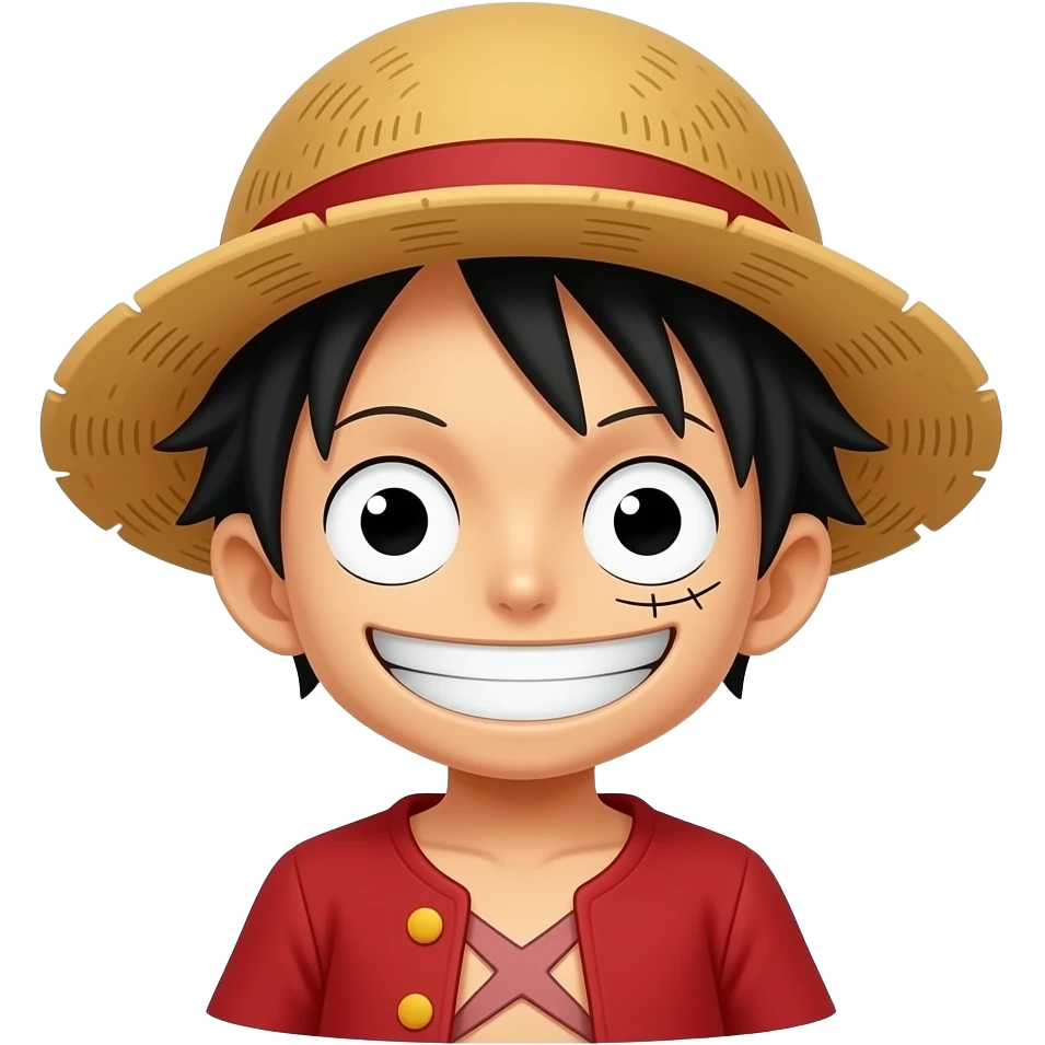 make it so I can copy and paste on to a text so I can  say my name is luffy is my name emoji