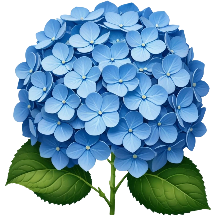 Blue hydrangea  emoji