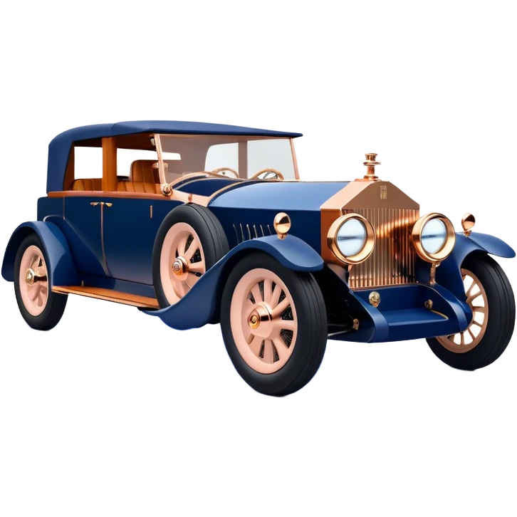 dark blue led lights hot rod nazi 1927 delicately inlaid rose gold wood barrel accents Scrooge McDuck’s chauffeur driven Rolls Royce futuristic electric plasma motors and dynamos with wide racing wheels that are strong agility advanced suspension and steering emoji