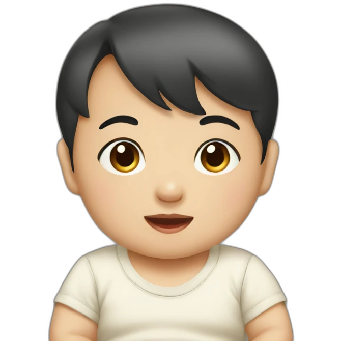 a picture of asian baby emoji