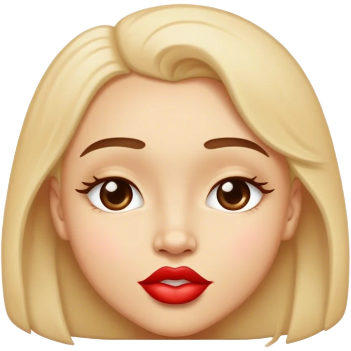 Kiss face smirk emoji