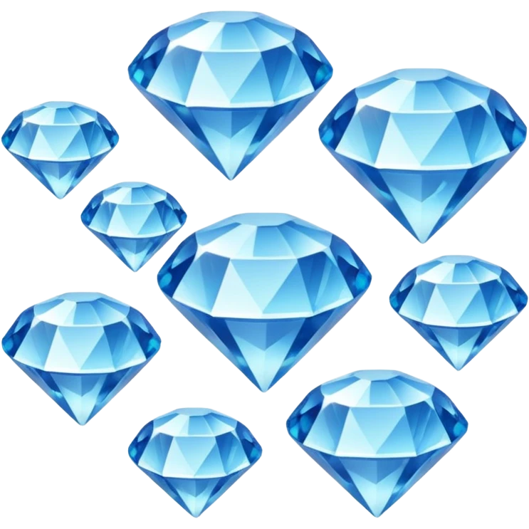 shiny diamonds closely together emoji