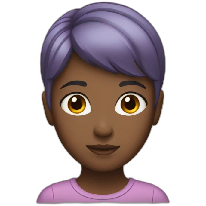 A girl with short hair  emoji