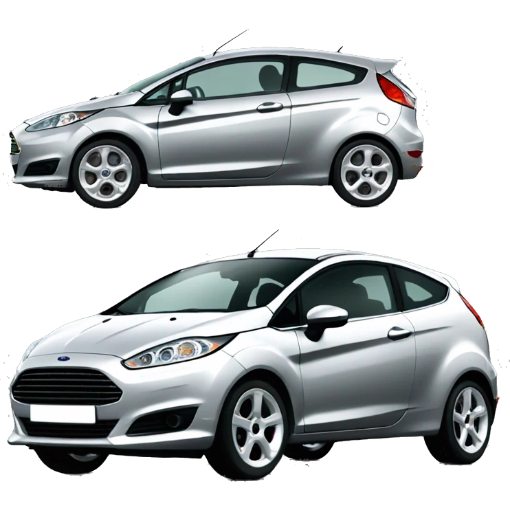 silver mk6 ford fiesta emoji