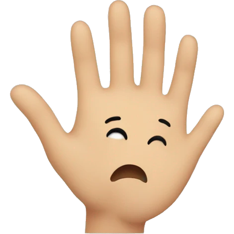 emoji with hand over face emoji