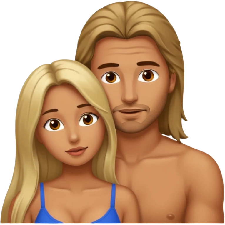 Mulher chupando o pênis de um homem  emoji