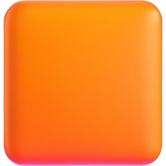 orange square with shine emoji