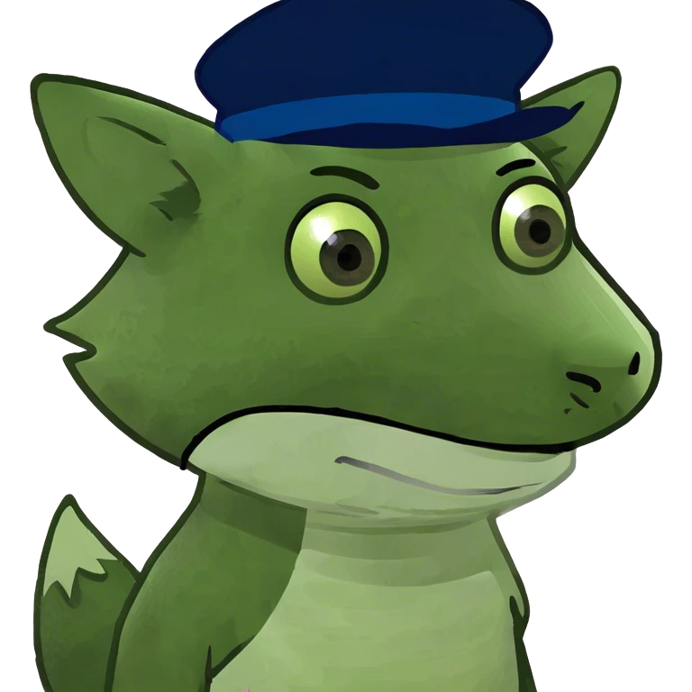 Fox with a hat emoji
