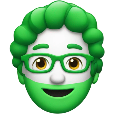 Create an emoji of a blanks green scalloped badge emoji