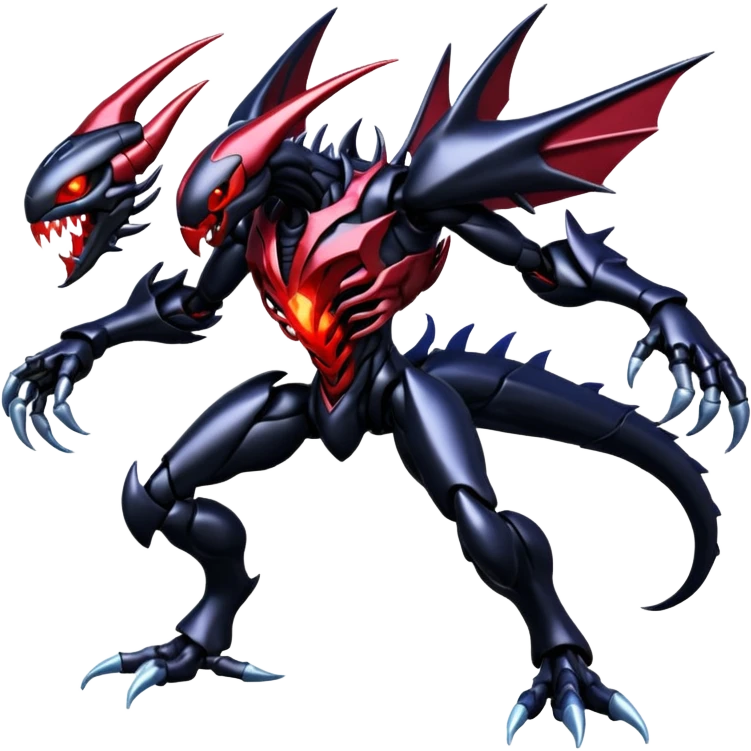 Venom-Cyberbug-Genesect-Zekrom-Darkrai-Scizor-fusion, full body emoji