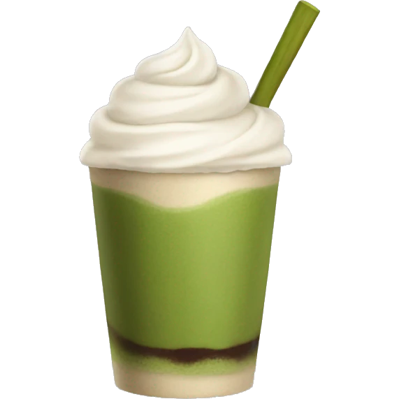 Matcha coffee emoji