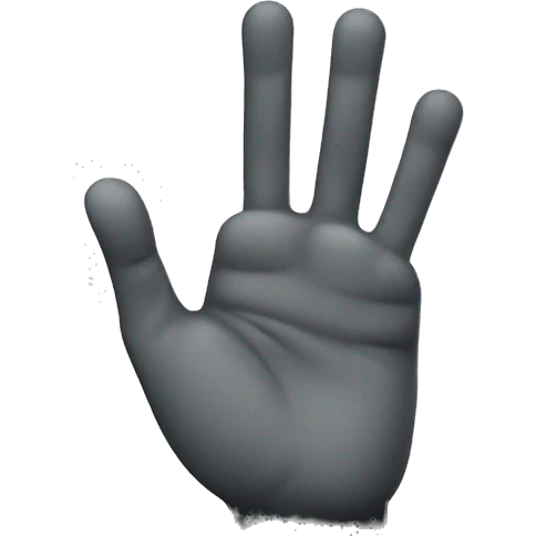 high five emoji with one arm in cast emoji