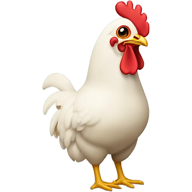 A chicken without a head emoji
