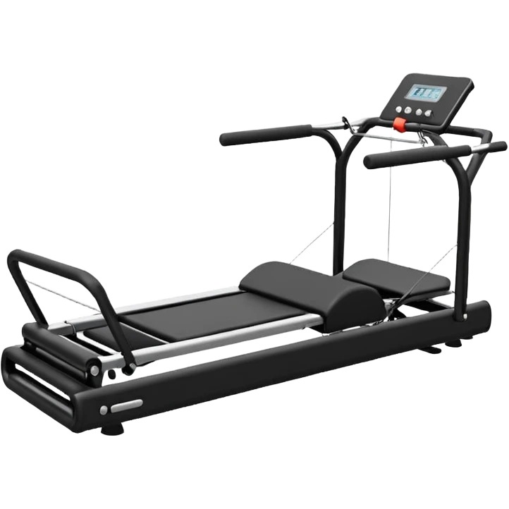 Black Pilates reformer machine  emoji
