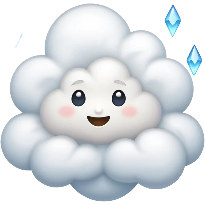 Cloud doing magic  emoji