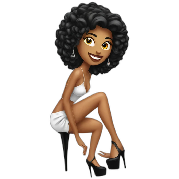 sexy woman on high heels emoji