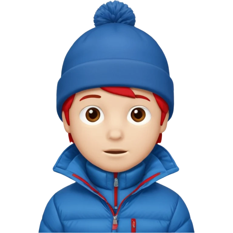Boy wearing winter gear emoji