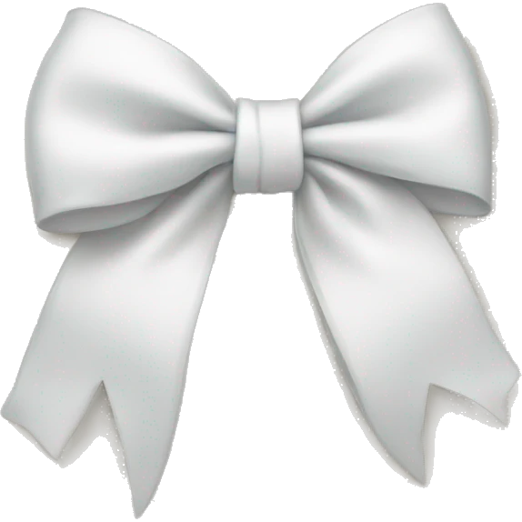 White bow  emoji