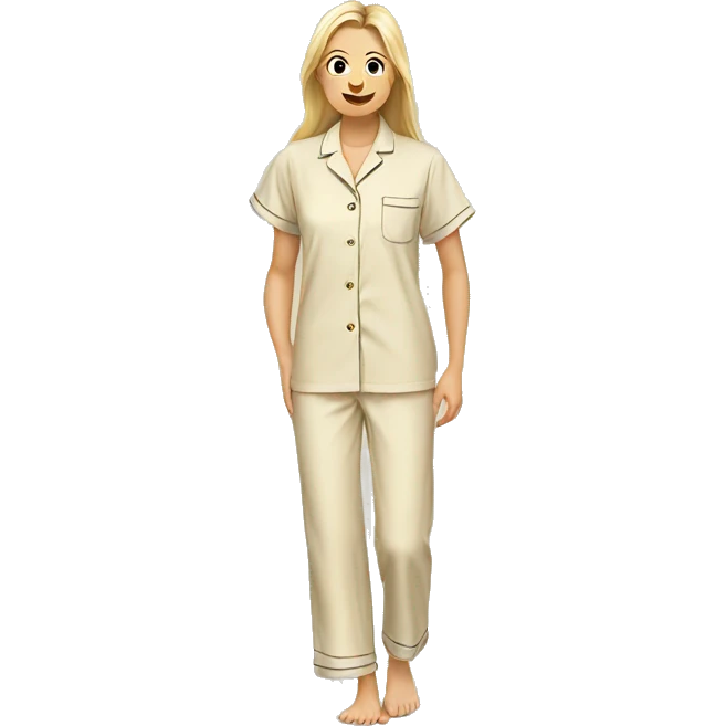 Pyjama in beige emoji
