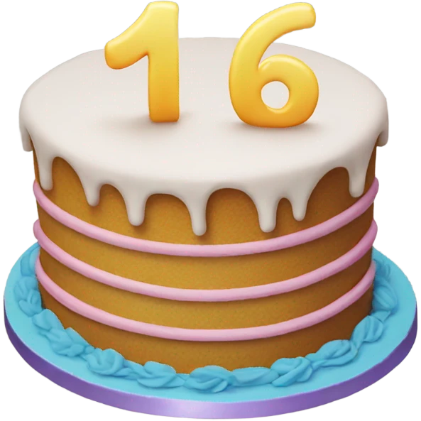 16th birthday cake  emoji
