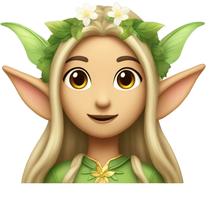 Elf flying emoji