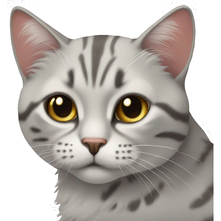 Кошка розовая  emoji