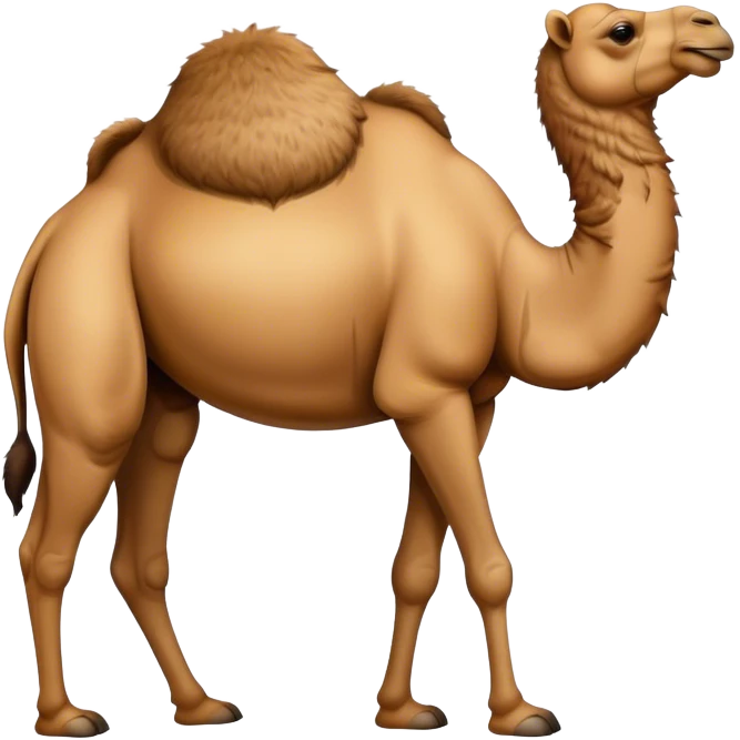 camel with a hump on its belly emoji