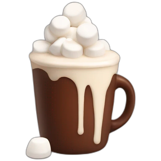cocoa with marshmallows emoji