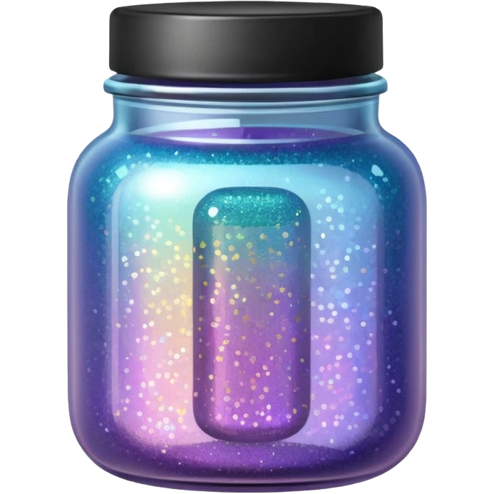 Iridescent Glitter Jar emoji