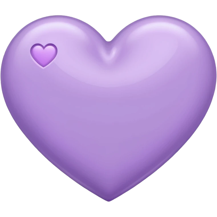 Heart in lavender color emoji