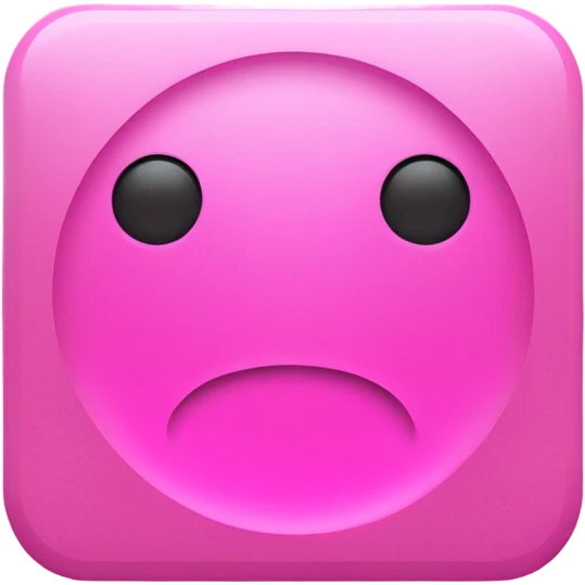 A bold, rounded, uppercase letter ‘P’ inside a square or circle with a solid pink background like the following emoji 🅿️ emoji