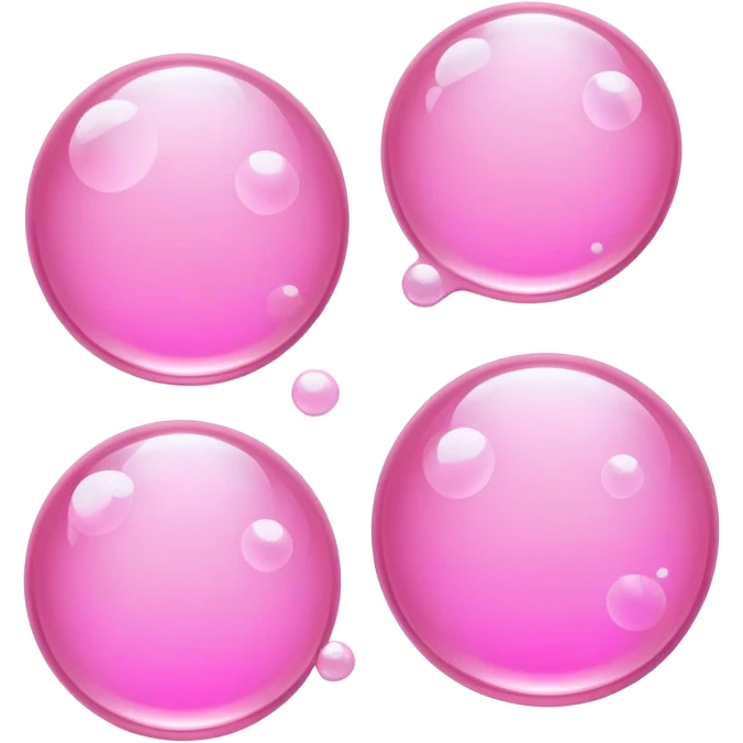 🫧, pink,transparent,3 emoji