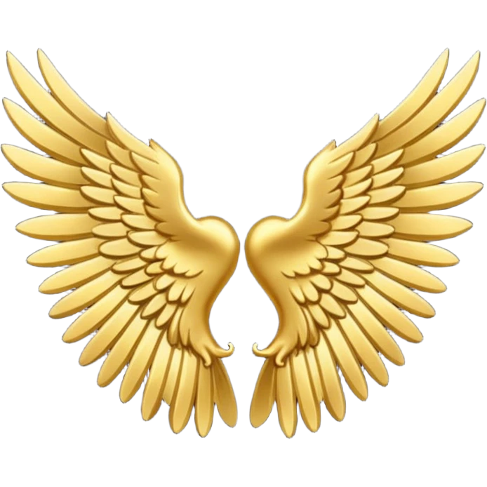 gold and black wings emoji